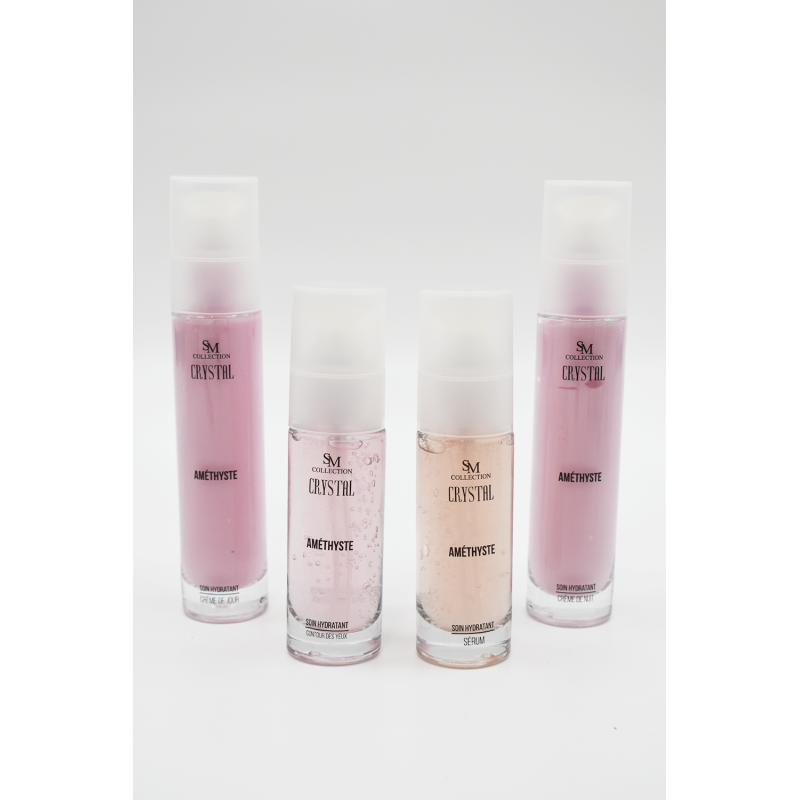 Crème de nuit à la poudre d'améthyste 50ml 100% naturelle SM collection CRYSTAL