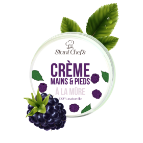 Crème mains et pieds à la mûre 100ml 100% naturelle Stani chef\'s