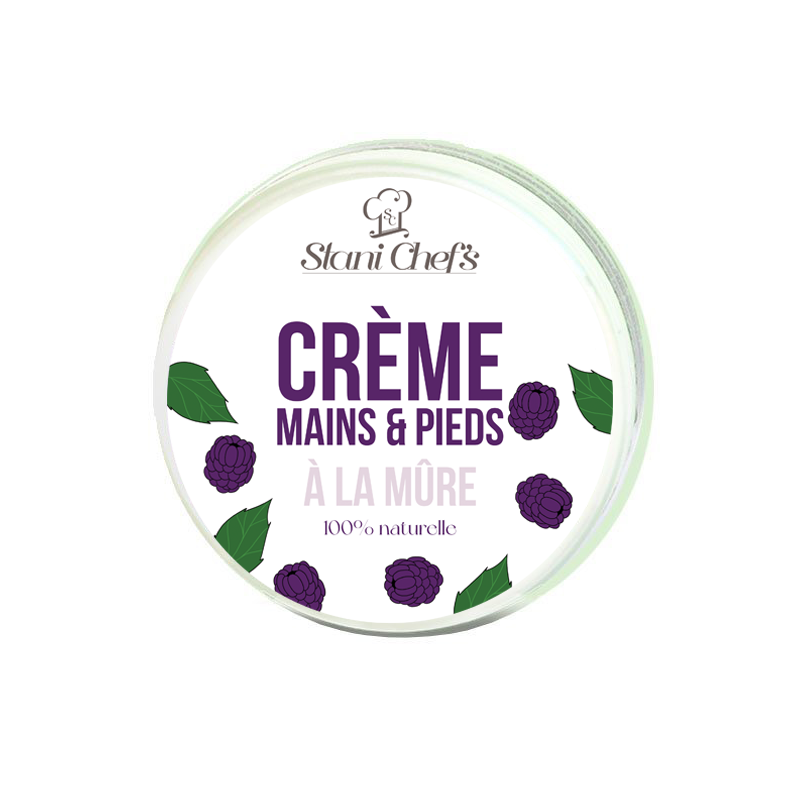 Crème mains et pieds à la mûre 100ml 100% naturelle Stani chef\'s