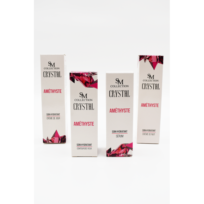 Gamme complète hydratante - Améthyste 100% naturelle SM collection CRYSTAL