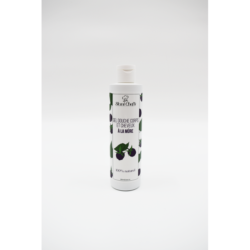 2 en 1 Gel douche corps et shampoing à la mûre - 250ml 100% naturel Stani chef\'s