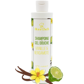 2 en 1 Gel douche corps et shampoing vanille et bergamote - 250ml 100% naturel Stani chef\'s