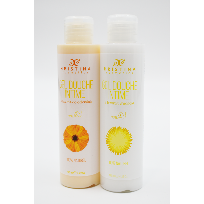 Gel douche intime à l'extrait d'acacia - 125ml 100% naturel Hristina