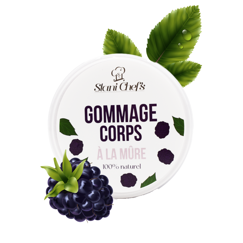 Gommage corps à la mûre - 200ml 100% naturel Stani chef\'s