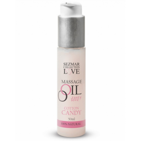 Huile de massage barbe à papa 100% naturelle 50ml Sezmar Love