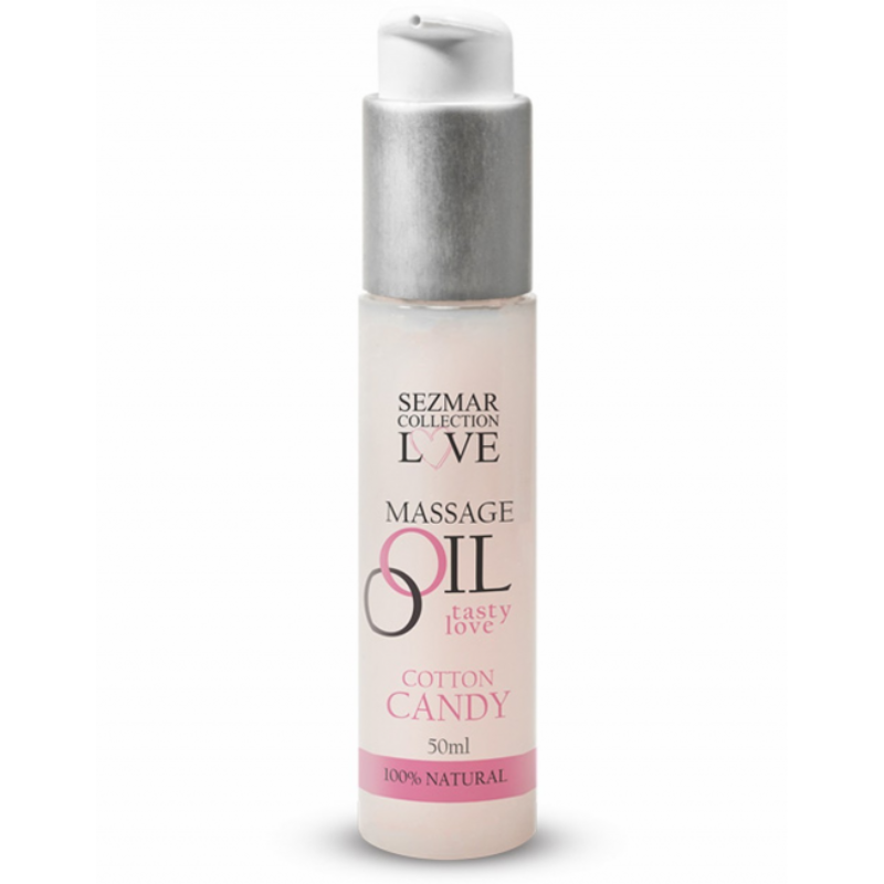 Huile de massage barbe à papa 100% naturelle 50ml Sezmar Love