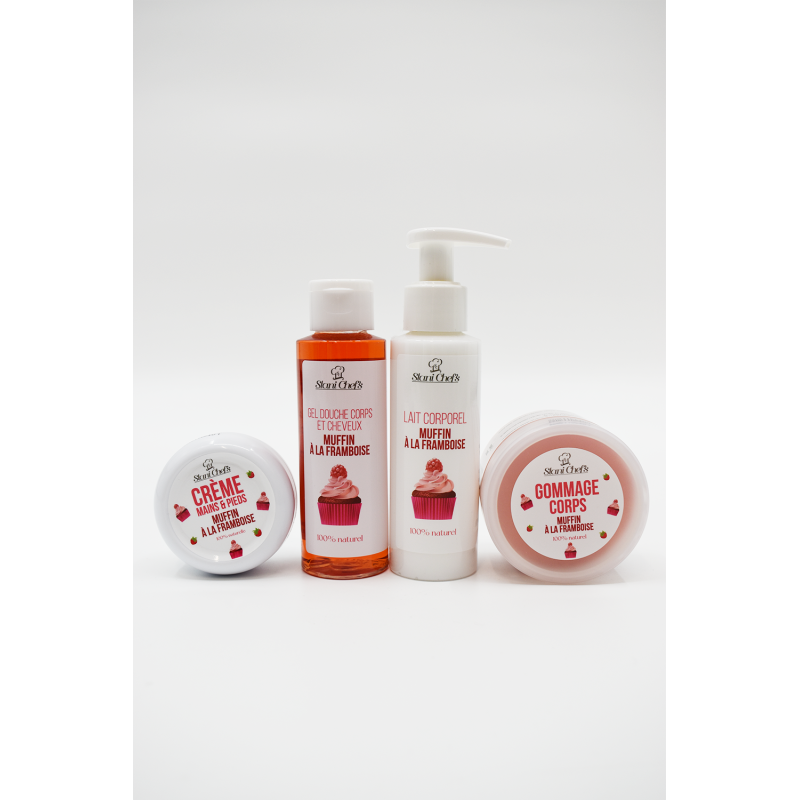 Lait corporel - muffin à la framboise - 100ml 100% naturel Stani chef\'s