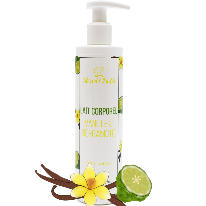 Lait corporel à la vanille et bergamote - 250ml 100% naturel Stani chef\'s