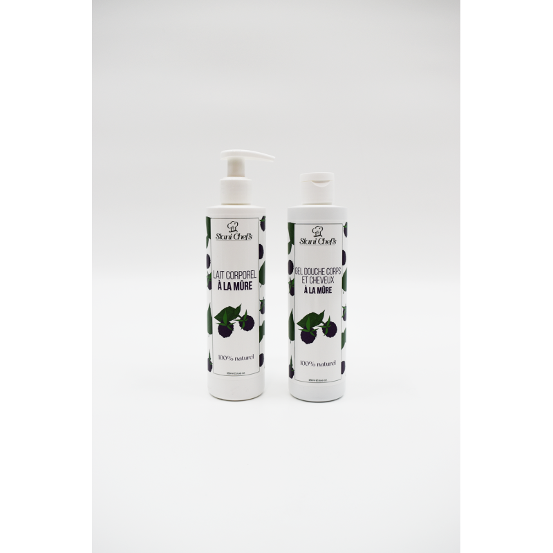 Lait corps hydratant à la mûre - 250ml 100% naturel Stani chef\'s
