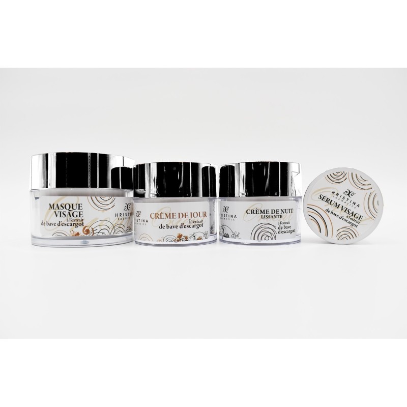 Crème de jour hydratante à base de bave d'escargot 50ml 100% naturelle Hristina