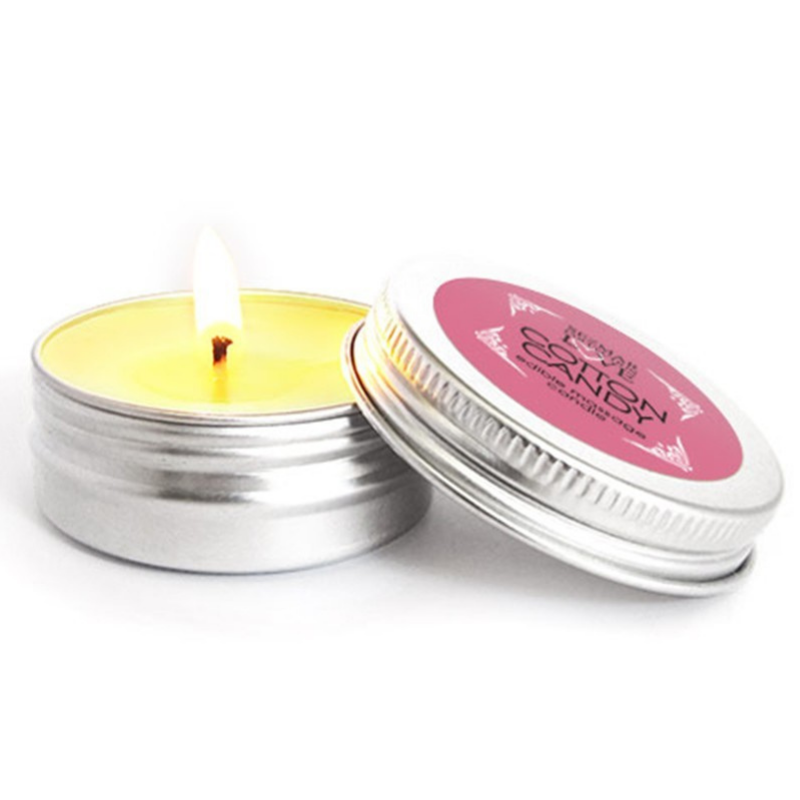 Mini Bougie de massage barbe à papa 100% naturelle 30 ml Sezmar Love