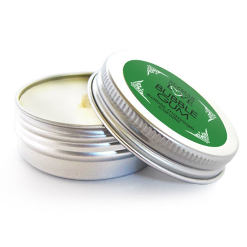 Mini Bougie de massage Bubble Gum 100% naturelle 30ml Sezmar Love