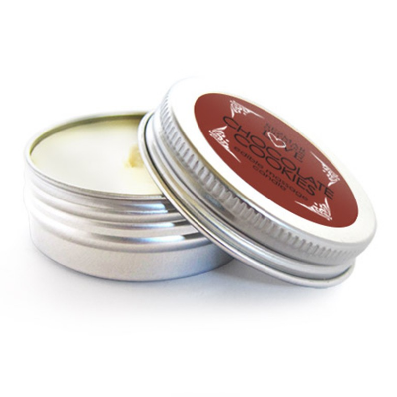 Mini Bougie de massage Chocolat Cookie 100% naturelle 30ml Sezmar Love
