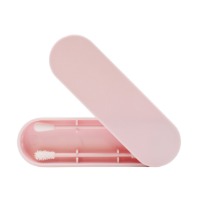 2 cotons tiges réutilisables + boite de rangement - Rose Cosmétique naturel