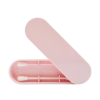 2 cotons tiges réutilisables + boite de rangement - Rose Cosmétique naturel