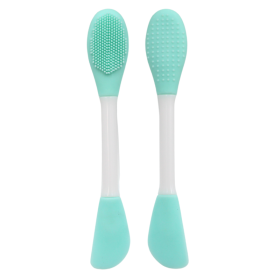 Spatule & brosse visage à double face bleue Cosmétique naturel