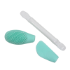 Spatule & brosse visage à double face bleue Cosmétique naturel