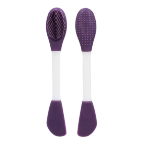 Spatule & brosse visage à double face violette Cosmétique naturel