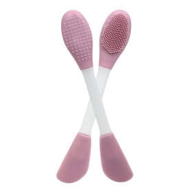 Spatule & brosse visage à double face rose Cosmétique naturel