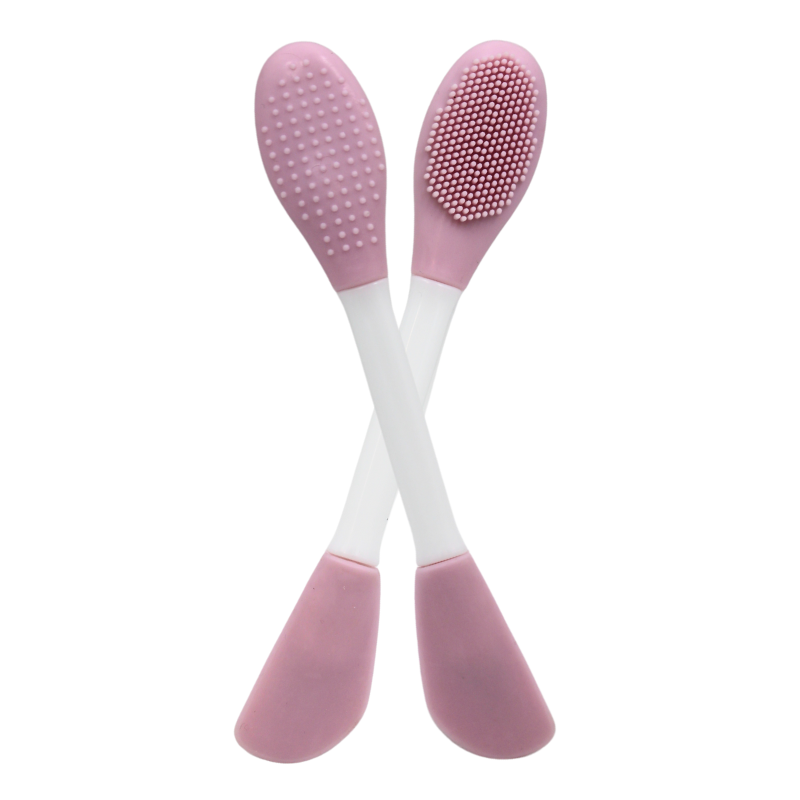 Spatule & brosse visage à double face rose Cosmétique naturel