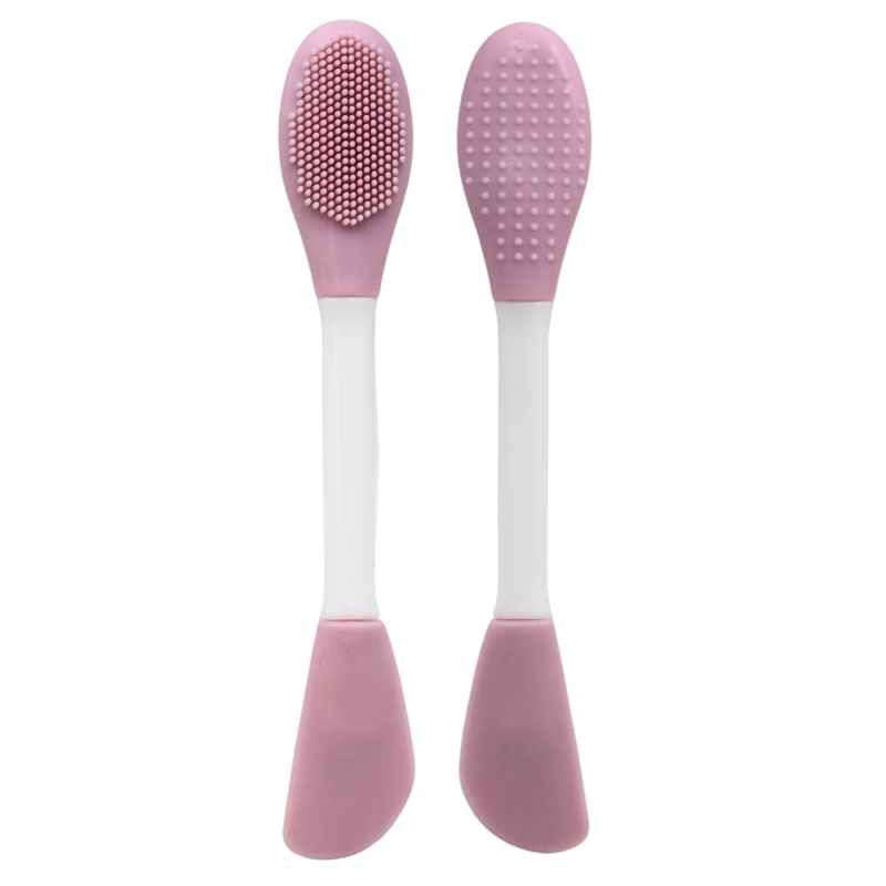 Spatule & brosse visage à double face rose Cosmétique naturel