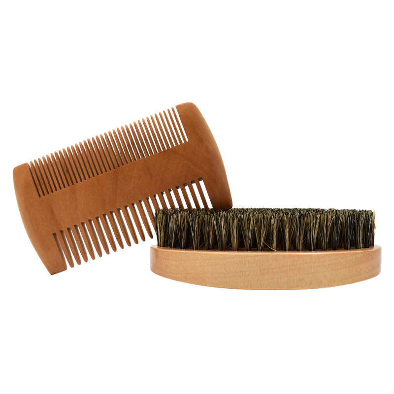 Kit brosse + peigne pour barbe et moustache Cosmétique naturel
